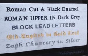 letteringplaque